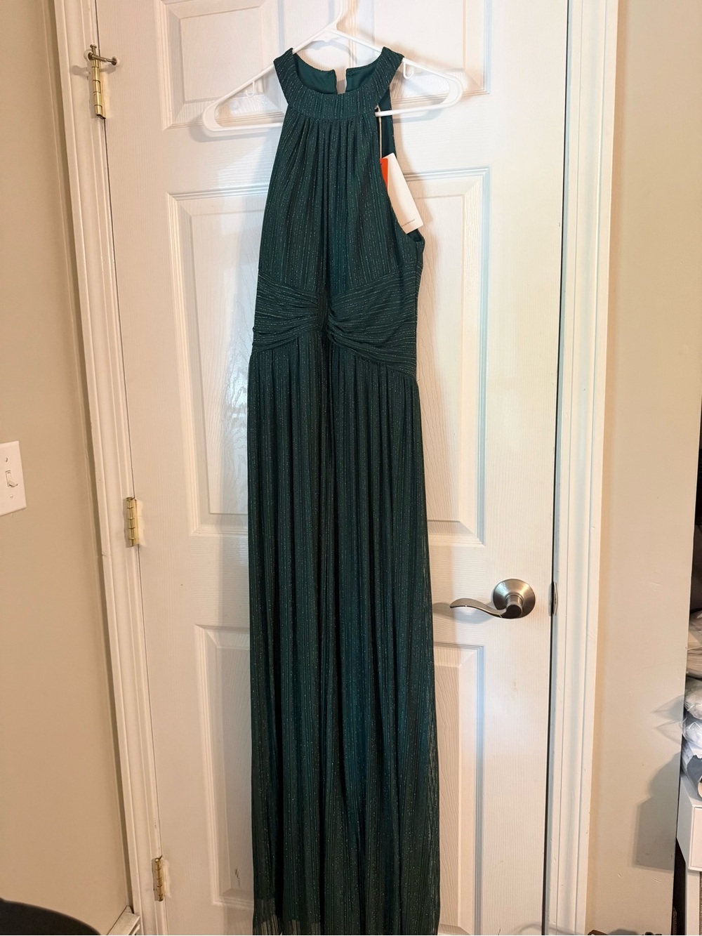 Ever Pretty Emerald Halter long dress with subtle sparkle